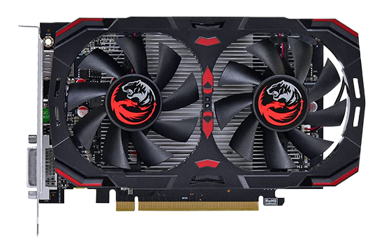 Placa de Vídeo PCYes Radeon RX 550 Dual Fan Graffiti Series